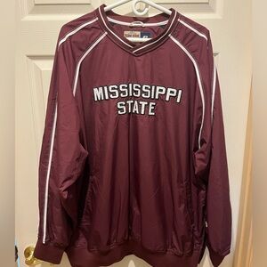 Misssissippi State vintage pullover windshirt men’s XL with side zip